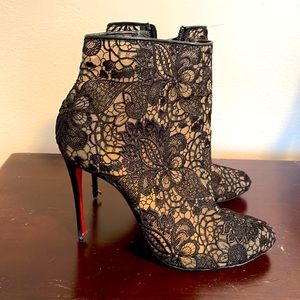 Lace Christian Louboutin Boots size 39 1/2